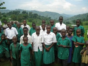 School children in Mbale District (Mount Elgon)